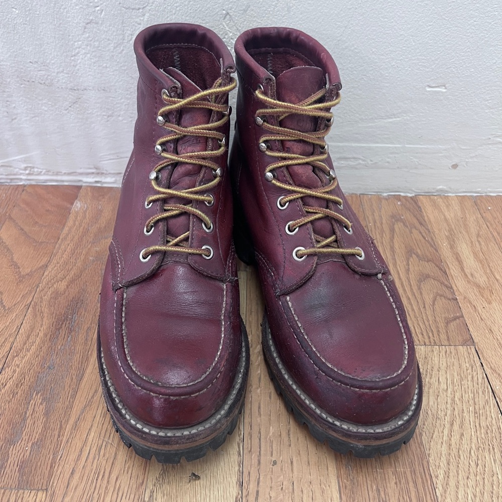 Chippewa Burgundy Leather Footwear